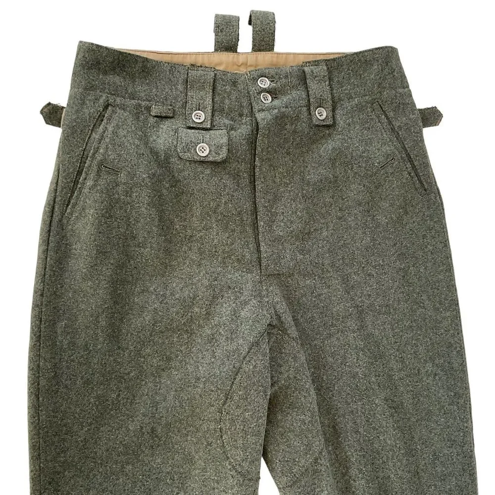 WWII German M43 Field Wool Trousers Pants Men’s 34” Waist WW2 - Picture 3 of 13